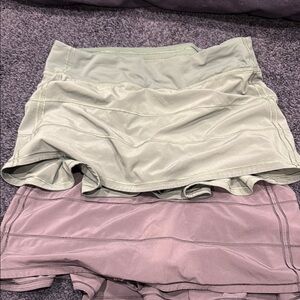 Lululemon running skirts with inside shorts and pockets to run with phone, .